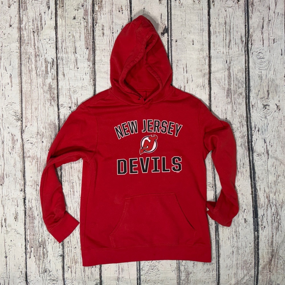 New Jersey Devils Hockey Sweatshirt Boys Kids Youth Hoodie Sweatshirt